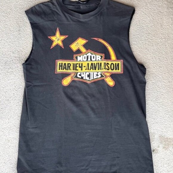 Harley-Davidson Other - VINTAGE HARLEY DAVIDSON 90's RARE SIBERIA RUSSIA TEE SHIRT SIZE M